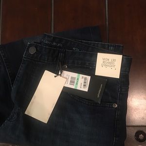 Men’s Calvin Klein relaxed straight leg Jeans